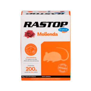 Rodenticida Rastop Molienda Toffee 200 grs.