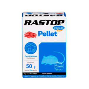 Rodenticida Rastop Pellet 50 grs.