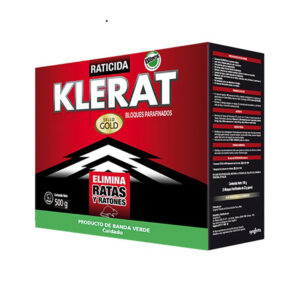 Envase Rodenticida Klerat Bloque 500 gr.