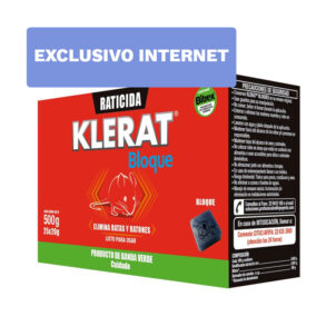 Veneno Ratones Klerat Bloque 500 G.